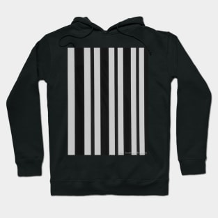 Black and white vertical stripes. Hoodie